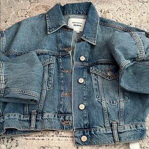Refomation Jori Cropped Denim Jacket